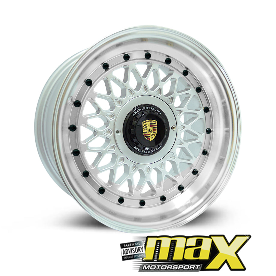 15 Inch Mag Wheel - MX355 Porsche Mesh Replica Wheel (4x100/114.3 PCD ...