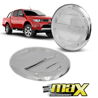 Mitsubishi Triton (06-10) Chrome Fuel Cap Covers With Triton Logo