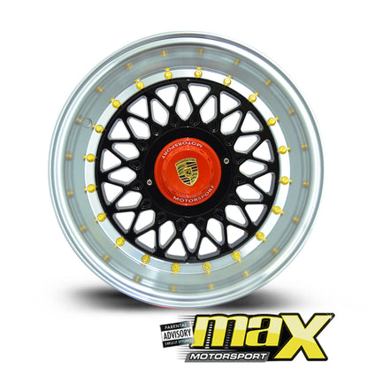 15 Inch Mag Wheel - MX355 Porsche Mesh Replica Wheel (4x100/114.3 PCD)