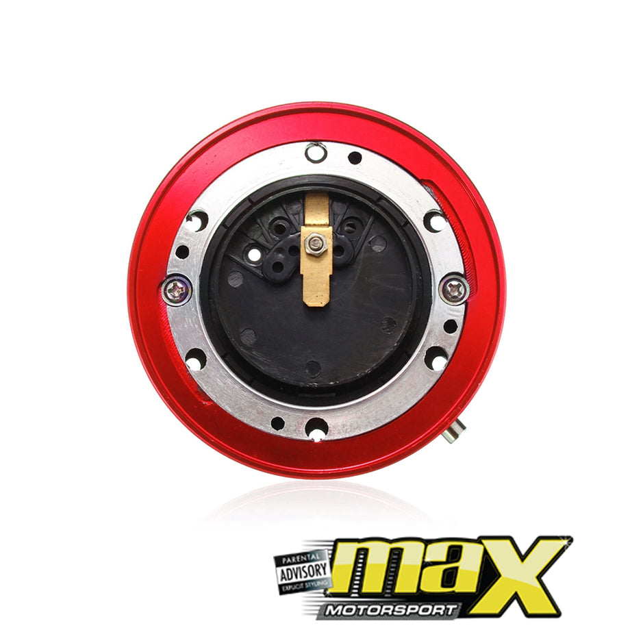 Universal Quick Release Steering Wheel Hub Kit (Red)