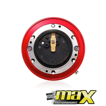 Universal Quick Release Steering Wheel Hub Kit (Red)