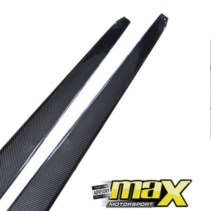 Universal Blade Style Carbon Side Skirt Extensions