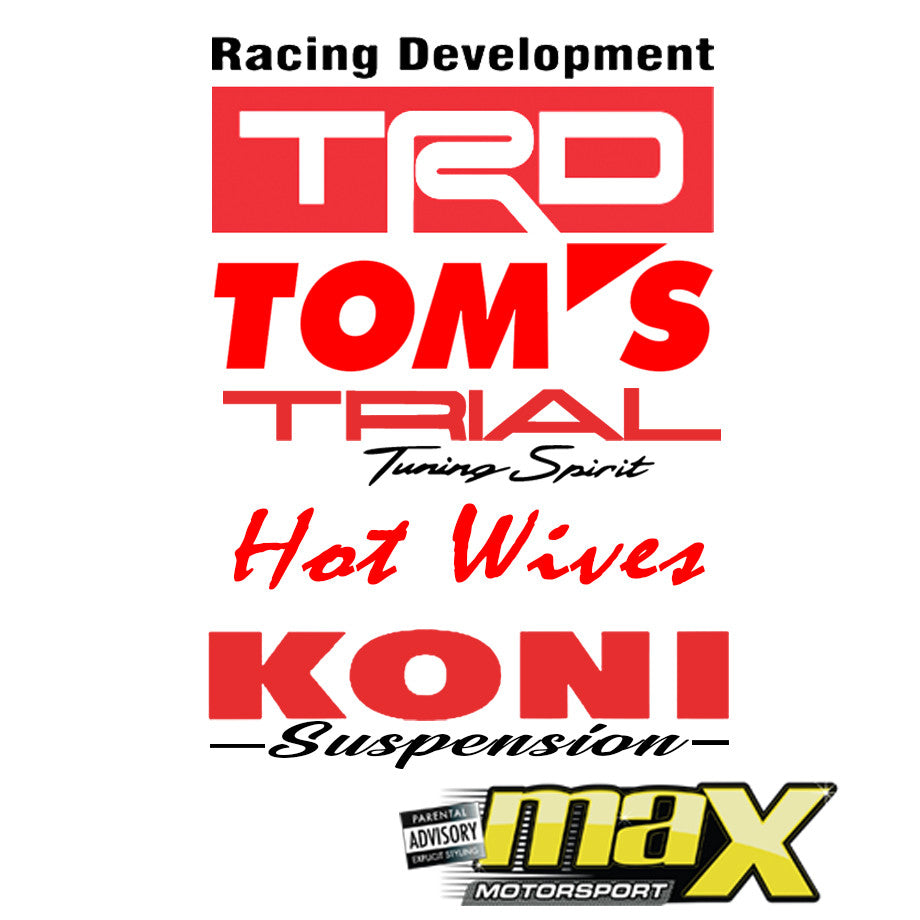 Universal 10-Piece JDM Racing Door Sticker Kit – Max Motorsport