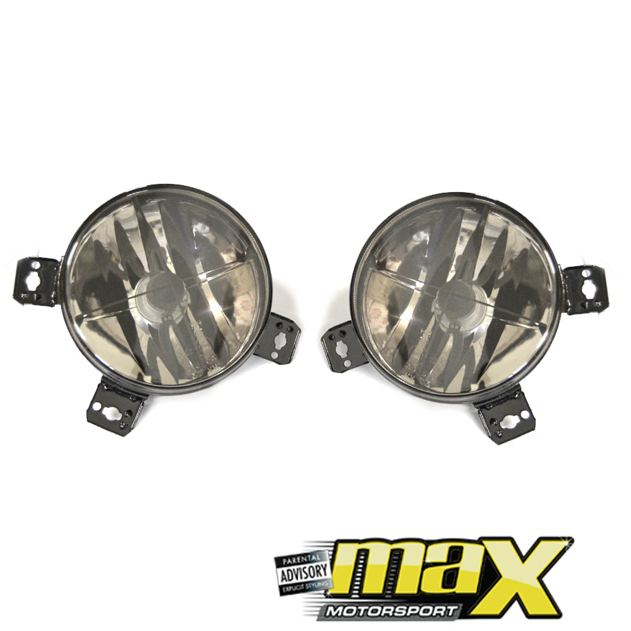 VW Golf 2 Diamond Smoked Headlights With Cross (Inners)