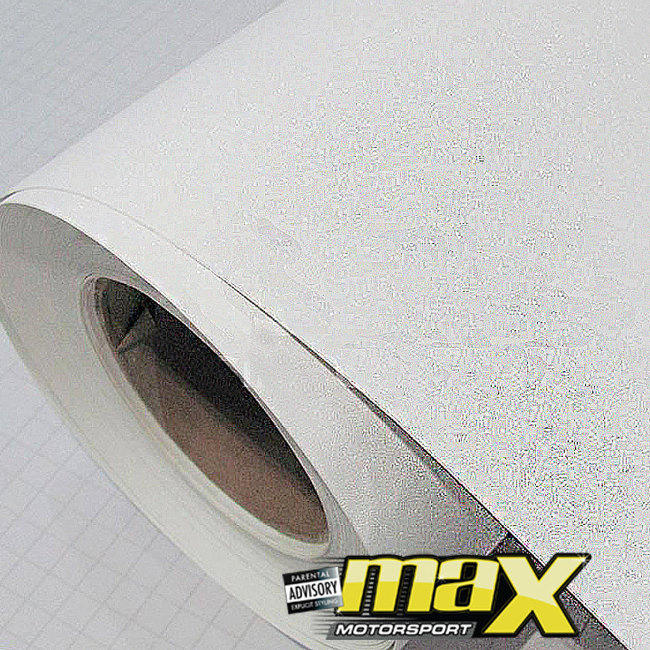 Matte Vinyl Wrap With Sparkle (White)