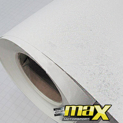 Matte White Vinyl Wrap With Sparkle