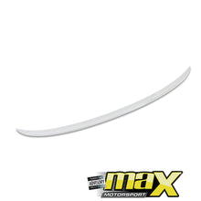 Load image into Gallery viewer, BM F10 M5 Performance Style Gloss White Plastic Boot Spoiler (11-14)
